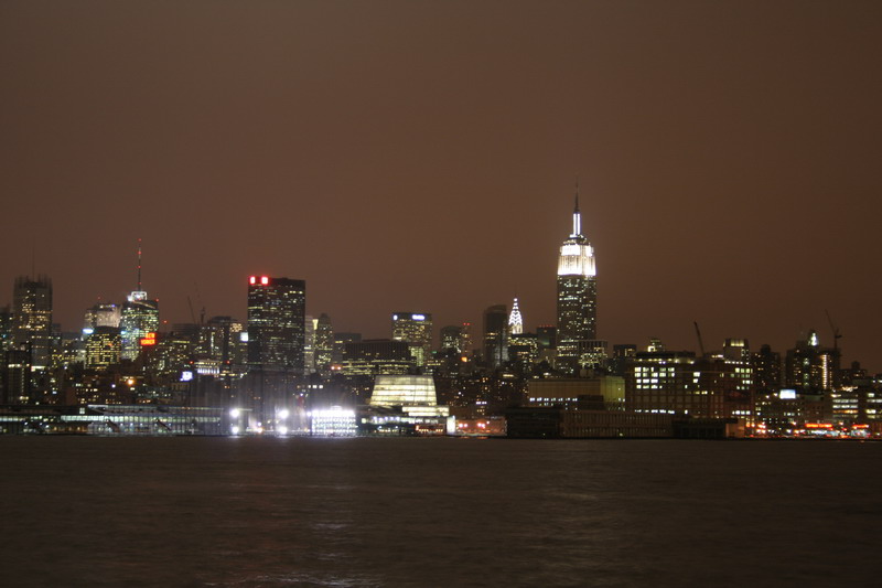 Manhattan focen z Hobokenu.